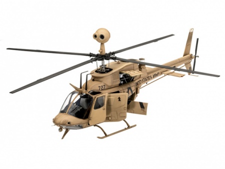 03871RE Американский лёгкий вертолёт OH-58 Kiowa Revell