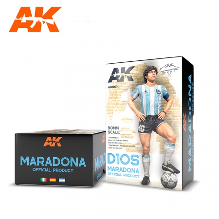 AK0010  MARADONA RESIN FIGURE. 90 MM SCALE AK-Interactive