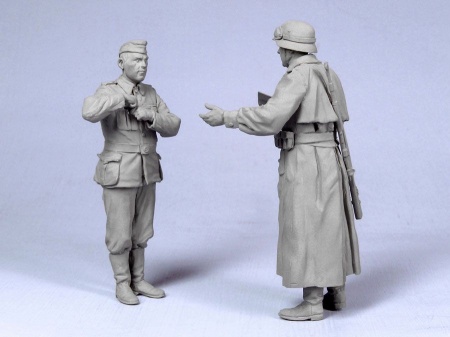 Т-35024 Немецкий фельджандарм с водителем (1941-1945 гг) (2) Tank