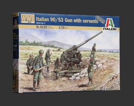 Набор фигурок 6122ИТ Итальянская зенитка с рачетом Italeri