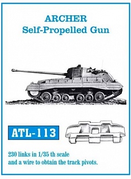 ATL-35-113old Металлические траки Великобритания, ARCHER Self-Propelled Gun 1/35