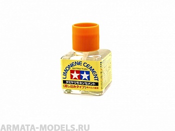 87134T Клей Lemonene (Extra Thin Cement) - жидкий клей 40мл с закруч. крышкой и тонкой, жестк. кисточкой (с запахом лимона)