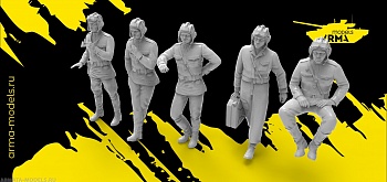 AM35994 Советские танкисты 5 фигур (Не для свободной продажи)