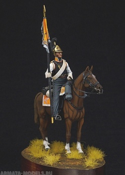 CHM-54255 Штандарт-юнкер армейских кирасирских полков, Россия 1812-14 гг. смола.