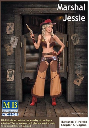 MB24018 Фигуры, Серия Пин-ап. Маршал Джесси Master Box (MB)