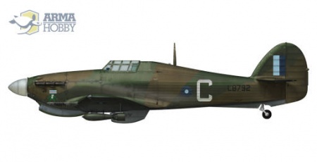 AH70042 Hurricane Mk II b / c Экспертный набор Arma Hobby
