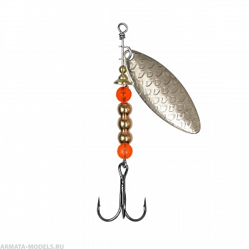 Блесна Вращ.премиум Лонги 12гр цв. 04 серебро чешуя (PR-L-04) Premier