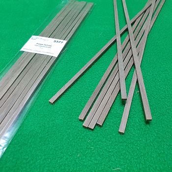 5377 рейки 3х5 мм - длина 300 мм - 8 шт - орех американский