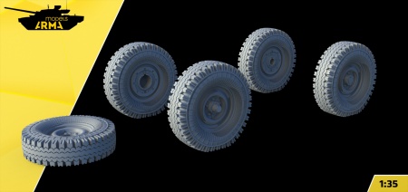 AM3629K Высокодетализированные колеса под нагрузкой Я-245