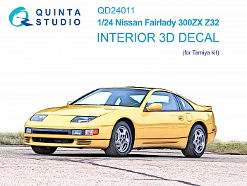 QD24011 3D Декаль интерьера кабины Nissan Fairlady 300ZX Z32 (Tamiya)