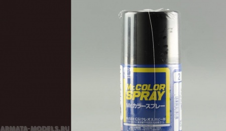 S002 Краска в баллончиках т.м. MR.HOBBY 100мл  BLACK