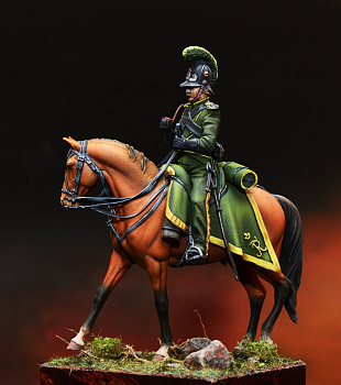 CHM-54315. Вюртембергский конный егерь, 1811-12 гг. 54 мм. Материал - смола.