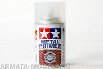 87061T Tamiya Metal Primer - грунтовка для металлических деталей спрей 100 мл.