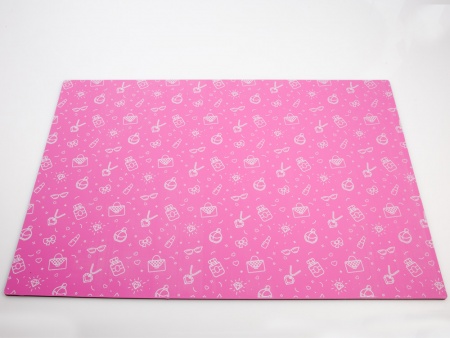 100123RK Коврик для резки Женский розовый А3, 3 слоя