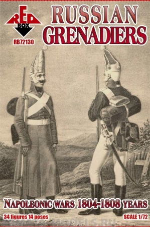 RB72130 Nap. Russian Grenadiers. 1804-1808. Red Box