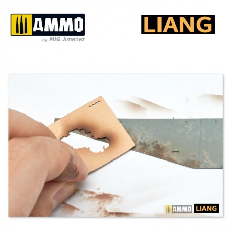 LIANG-0003 Набор трафаретов Splashes Mud Effects Airbrush Stencils