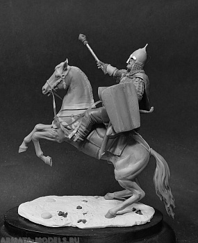 CHM-54325(М). Знатный русский воин, 14 век. Материал - белый металл.