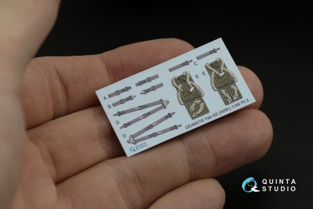 QD48019 3D Декаль интерьера кабины Як-52 (ARK)