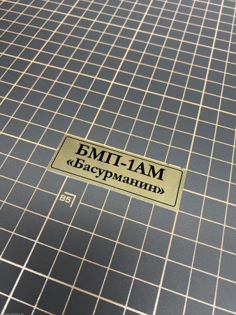 70110SX Табличка алюминий БМП-1АМ Басурманин