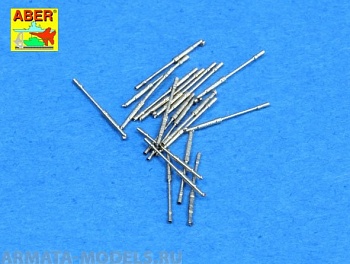 ABR-1:350-L-69  Дополнения для  Set of 20 pcs 20 mm /65 Breda gun barrels for Italian Navy ships для  1/350 ABR-1:350-L-69  Дополнения для  Set of 20 pcs 20 mm /65 Breda gun barrels for Italian Navy ships для  1/350