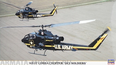 00913 Вертолет AH-1F COBRA CHOPPER Sky Soldiers 2 модели в одной коробке Hasegawa