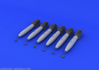 648128 Конверсия бомбы Mk.82 bomb w/ airbrake early   (Eduard Brassin) 1/48