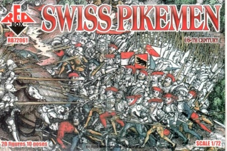 RB72061 Фигуры Swiss Infantry (Pike) 16th century  Red Box