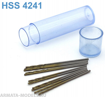 42268J Мини-сверло, диаметр   0,95 мм, HSS 4241, титановое покрытие, 10 шт./уп.
