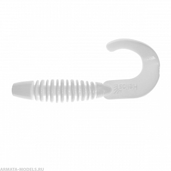 Твистер Din 3,11"/7,9см White 6шт. (HS-33-001) Helios