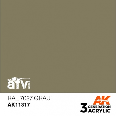 AK11317 Краска акриловая 3Gen RAL 7027 Grau