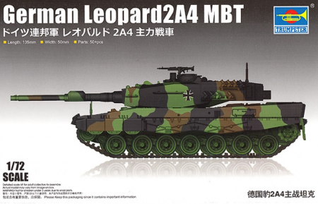 07190P German Танк Leopard2A4 MBT Trumpeter
