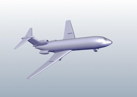 ЕЕ144140_2 Авиалайнер HS 121 Trident 1 British Airways Восточный экспресс