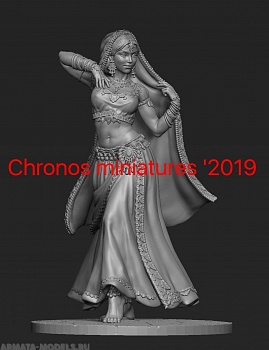 CHM-75036. Индийская танцовщица. 75 мм. Материал - смола.