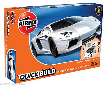 J6019 QUICKBUILD Lamborghini Aventador - Белый