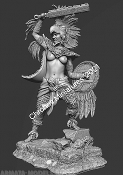 CHM-54245. Миры Фэнтези: Дочь Монтесумы. 54 мм. Материал - смола.