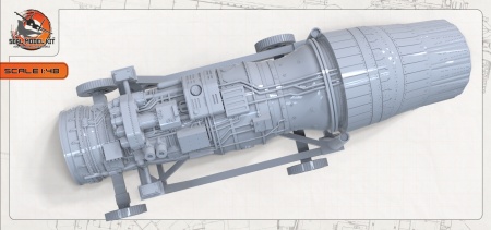 smk48074 Двигатель на тележке АЛ-31ФП (Не для свободной продажи) Arma Models