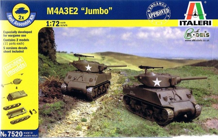 7520ИТ Танк М4А3Е2 Jumbo Italeri