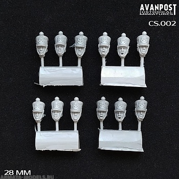 CS.002АП Головы французской пехоты, набор 01