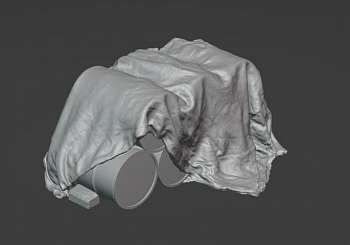 HE-48018 Миниатюра бочки под брезентом 3д печать (комплект 2шт)