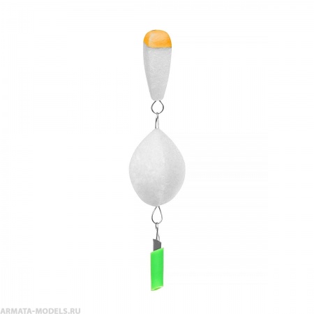 Поплавок точеный зимний двойной №1 белый (PR-2-1-W) Premier Fishing( цена указана за упаковку, в количестве 10шт.)