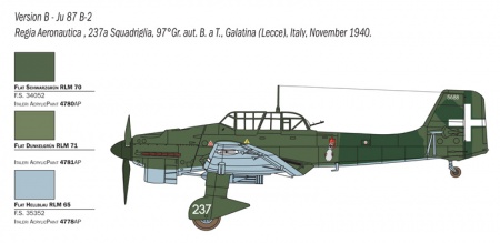 2769ИТ Самолет Ju-87 B-2/R-2 Picchiatello. Italeri