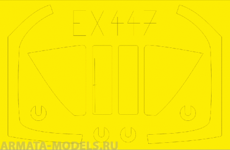EX447ED  Окрасочная маска Sea Harrier FA2 1/48