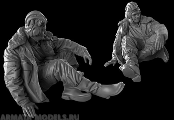 AM72396 Фигура танкист 2 РФ 90х г