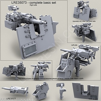 LRE35073 Автоматический 40 мм гранатомёт Mk47 [ALGL] Striker 40 на основании Vinghog ICSW с бронированным щитом S.A.G. (Save-A-Gunner) (вариант с окном)