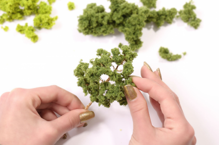 001pkd002 Фолиаж комковой темно-зеленый