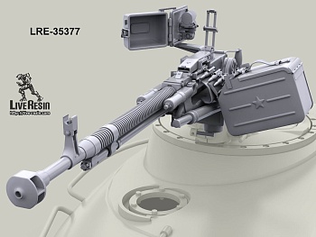 LRE35377 Танковый зенитный 12,7 мм пулемет ДШКМТ на позднем лафетес открытым коллиматорным прицелом К-10Т (Не для свободной продажи)