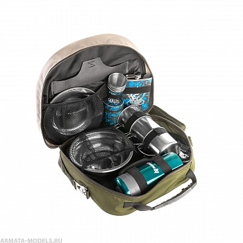 Набор для пикника на 3 персоны с термос-кружкой (с ситечком) (PR-3-2) Premier Fishing