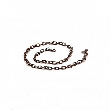 S-357 Цепь с овальным звеном 1х1,5мм, толщиной 0,2мм, размер S