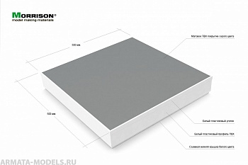 120-pod-006 50см. х 50см. Основание для диорамы.