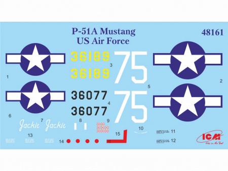 48161 Мустанг P-51 А, американский истребитель ІІ Мировой войны ICM 48161 Мустанг P-51 А, американский истребитель ІІ Мировой войны ICM